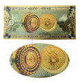 Bitcoin Gold Foil Banknote ( One dollar )