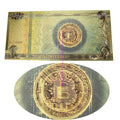 Bitcoin Gold Foil Banknote ( One dollar )