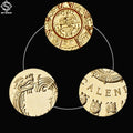 Mexico Mayan Aztec Calendar Gold Coin